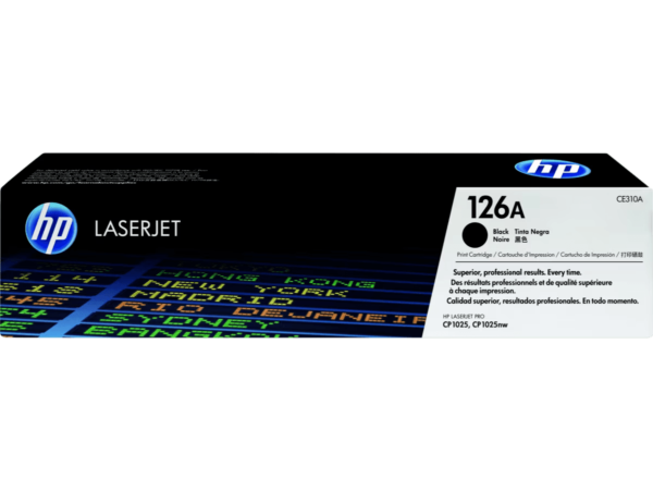 HP 126A BLACK  Original LaserJet Toner Cartridge, CE310A