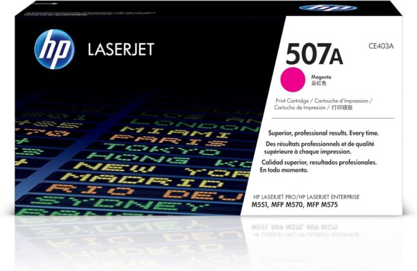 HP 507A MAGENTA Original LaserJet Toner Cartridge, CE403A