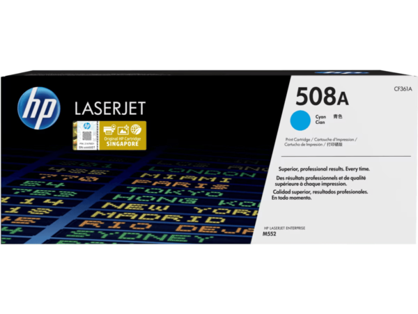 HP 508A CYAN  Original LaserJet Toner Cartridge, CF361A