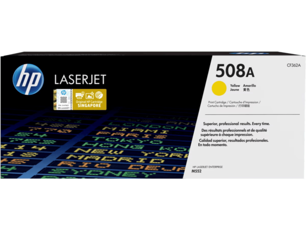 HP 508A YELLOW  Original LaserJet Toner Cartridge, CF362A