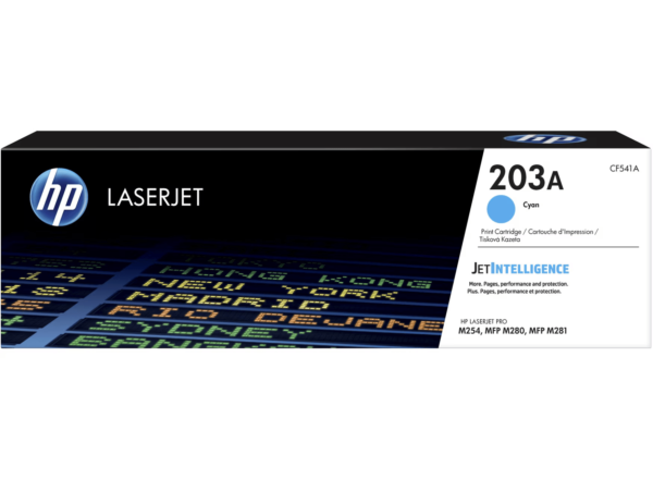 HP 203A CYAN  Original LaserJet Toner Cartridge, CF541A