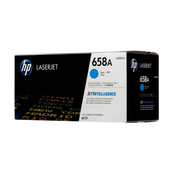 HP 658A CYAN Original LaserJet Toner Cartridge, W2001A
