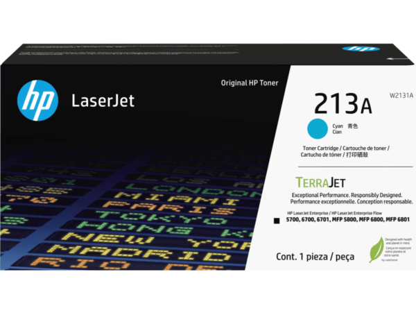 HP 213A CYAN Original LaserJet Toner Cartridge, W2131A