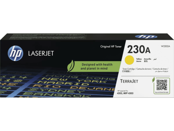 HP 230A YELLOW Original LaserJet Toner Cartridge, W2302A